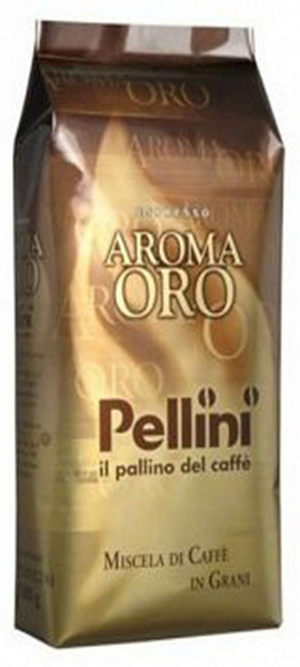 Кофе в зернах Pellini ORO Gusto Intenso 1 кг, вакуумная упаковка фото в онлайн-магазине Kofe-Da.ru